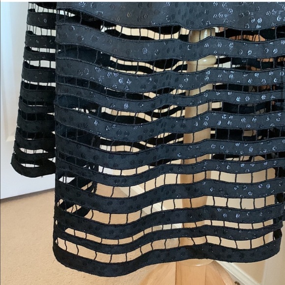 NWOT Sachin + Babi Dot Jacquard Illusion Hem Ball Skirt - Picture 6 of 12